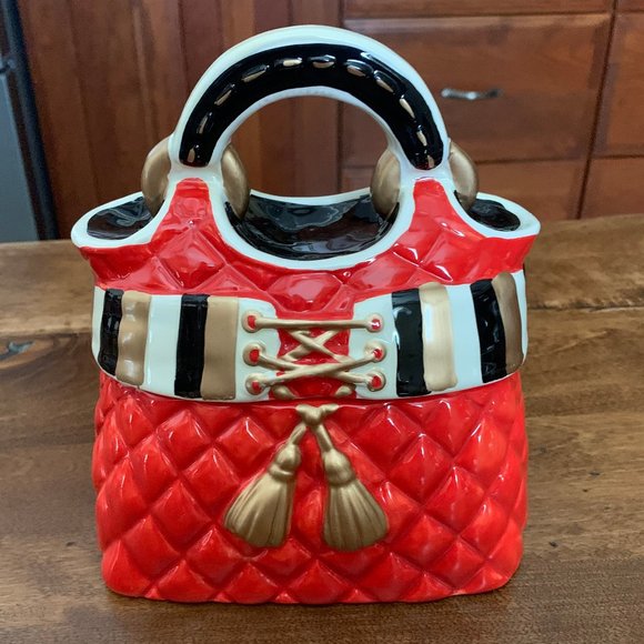 David's Cookies Other - David's Cookies Collectible Red Cookie Jar Ceramic Purse